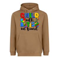 Toasted Coconut child with autism on board Heavyweight Hoodie - Artiststas