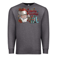 Charcoal Heather merry christmas yall Premium Sweatshirt - SublimationCraftShop