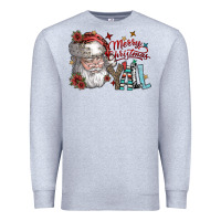 Heather Grey merry christmas yall Premium Sweatshirt - SublimationCraftShop
