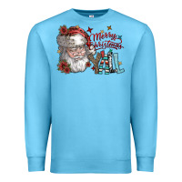 Ocean Blue merry christmas yall Premium Sweatshirt - SublimationCraftShop