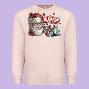 Merry Christmas Yall Premium Sweatshirt Designed By Sublimationcraftshop