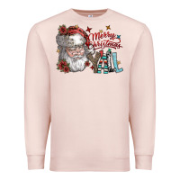 Pale Pink merry christmas yall Premium Sweatshirt - SublimationCraftShop