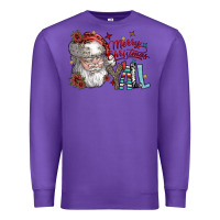 Purple merry christmas yall Premium Sweatshirt - SublimationCraftShop
