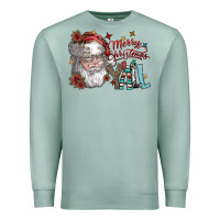 Seafoam merry christmas yall Premium Sweatshirt - SublimationCraftShop