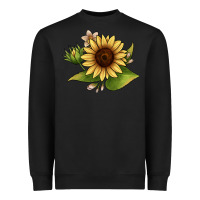 Black sunflower Heavyweight Sweatshirt - JahusDesignShop