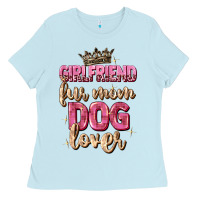 Baby Blue girlfriend  fur mom dog lover Ladies Tee - Zillion Design Studio
