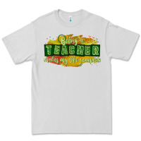 Dove Grey being a teacher makes my life complete Premium Tee - texasbilliewilder