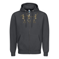 Dancing Skeletons Zipper Hoodie | Teevron