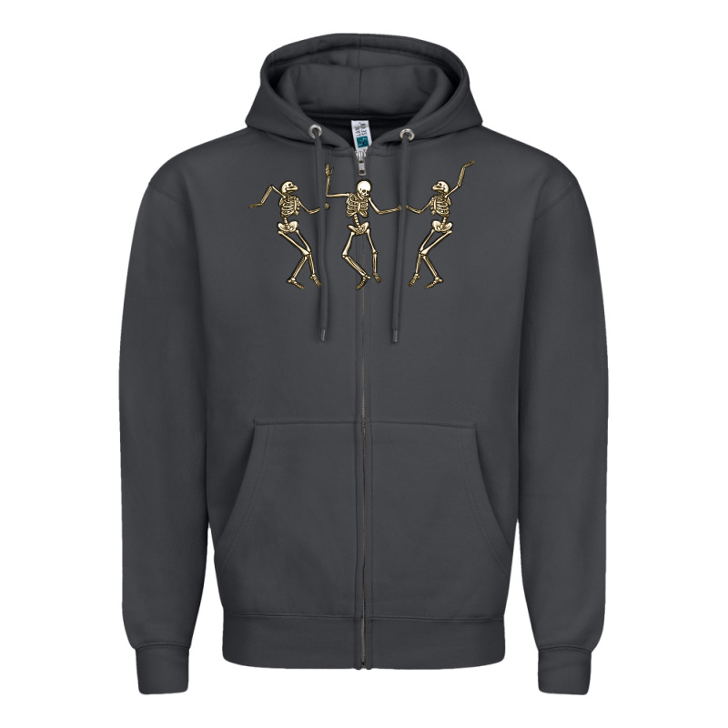 Dancing Skeletons Zipper Hoodie by MaliasSmallBusiness | Teevron
