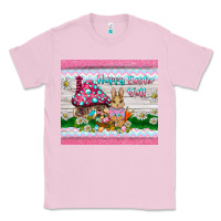 Bubblegum Pink happy easter y'all  rabbit Classic Tee - BarkalooDesign