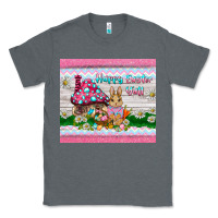 Charcoal Heather happy easter y'all  rabbit Classic Tee - BarkalooDesign