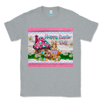 Heather Grey happy easter y'all  rabbit Classic Tee - BarkalooDesign