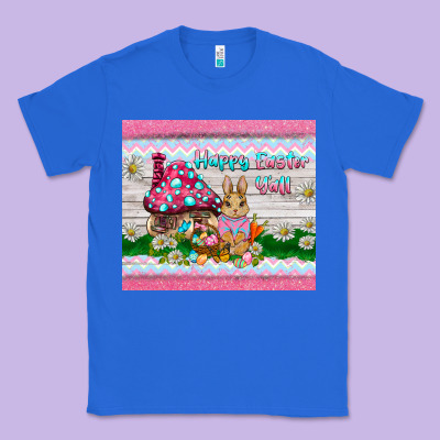 Happy Easter Y'all  Rabbit Classic Tee Designed By Barkaloodesign