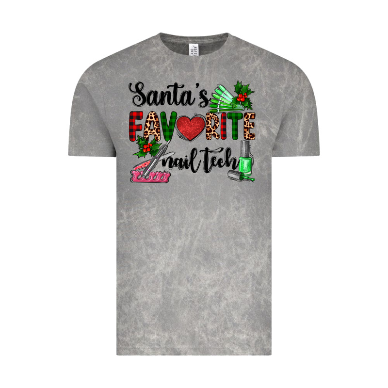 Santa's Favorite Nail Tech Vintage Tee by AdoDesignShop | Teevron
