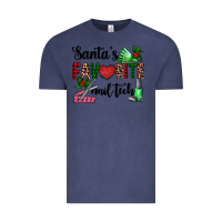 Vintage Denim santa's favorite nail tech Vintage Tee - AdoDesignShop