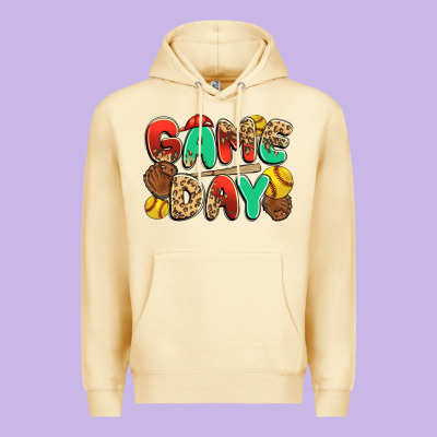 Game Day Softball Premium Hoodie Designed By Jahusdesignshop