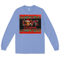 Colony Blue love christmas highland cow and turquoise gemstone Long Sleeve Tee - Jasminsmagicworld