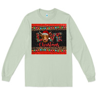 Matcha love christmas highland cow and turquoise gemstone Long Sleeve Tee - Jasminsmagicworld