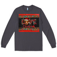 Smoke love christmas highland cow and turquoise gemstone Long Sleeve Tee - Jasminsmagicworld