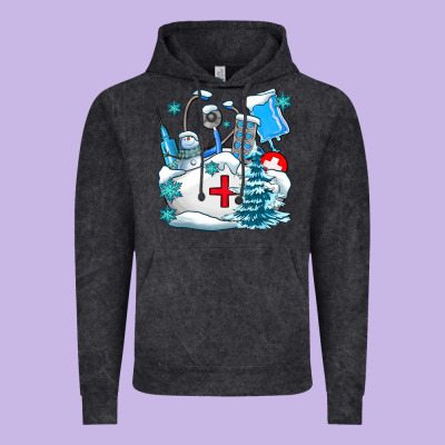 Winter Nurse Life Vintage Hoodie Designed By Adodesignshop