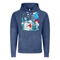 Vintage Denim Winter Nurse life Vintage Hoodie - AdoDesignShop
