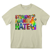 Mossy straight against hate pride lgbtq Heavy Core Tee - texasbilliewilder