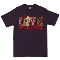 Plum love never dies skull Premium Tee - RanaPortraitStore