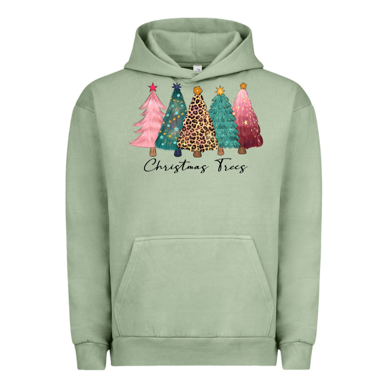 Christmas Trees Urban Hoodie by CowGirlArtShop | Teevron