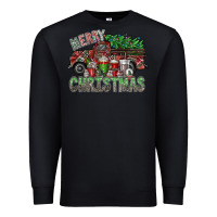Black merry christmas Premium Sweatshirt - SublimationCraftShop