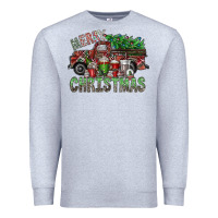 Heather Grey merry christmas Premium Sweatshirt - SublimationCraftShop