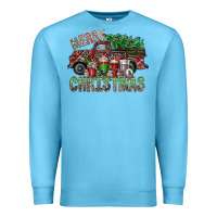 Ocean Blue merry christmas Premium Sweatshirt - SublimationCraftShop
