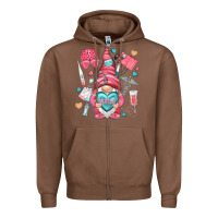 Chestnut nurse with heart Zipper Hoodie - NancyCooperArtShop