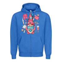 True Royal nurse with heart Zipper Hoodie - NancyCooperArtShop
