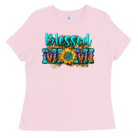 Bubblegum Pink blessed mimi Ladies Tee - Zillion Design Studio