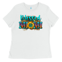 White blessed mimi Ladies Tee - Zillion Design Studio