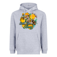 Heather Grey sweet like honey Heavyweight Hoodie - Artiststas