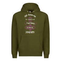 Army Green Legends are born in January shirt Premium Hoodie - Bettercallsaul