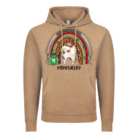 Vintage Coffee Christmas dental life rainbow Vintage Hoodie - JahusDesignShop