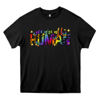 Black we are all human pride lgbtq Heavy Core Tee - texasbilliewilder