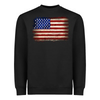 Black American flag Heavyweight Sweatshirt - JahusDesignShop