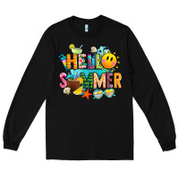 Black hello summer Long Sleeve Tee - JahusDesignShop
