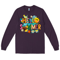 Plum hello summer Long Sleeve Tee - JahusDesignShop