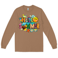 Toasted Coconut hello summer Long Sleeve Tee - JahusDesignShop
