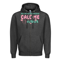 Charcoal Heather my favorite people call me nana Zipper Hoodie - MaliasSmallBusiness