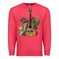 Cardinal ,mexican sombrero guitar rose cactus Premium Sweatshirt - Artiststas