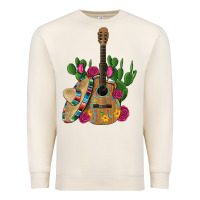 Sandshell ,mexican sombrero guitar rose cactus Premium Sweatshirt - Artiststas