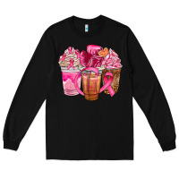 Black breast cancer coffee cups Long Sleeve Tee - NancyCooperArtShop