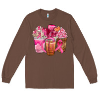Chestnut breast cancer coffee cups Long Sleeve Tee - NancyCooperArtShop