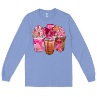 Colony Blue breast cancer coffee cups Long Sleeve Tee - NancyCooperArtShop
