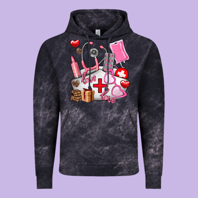 Nurse  Valentines Day Love Vintage Hoodie Designed By Adodesignshop